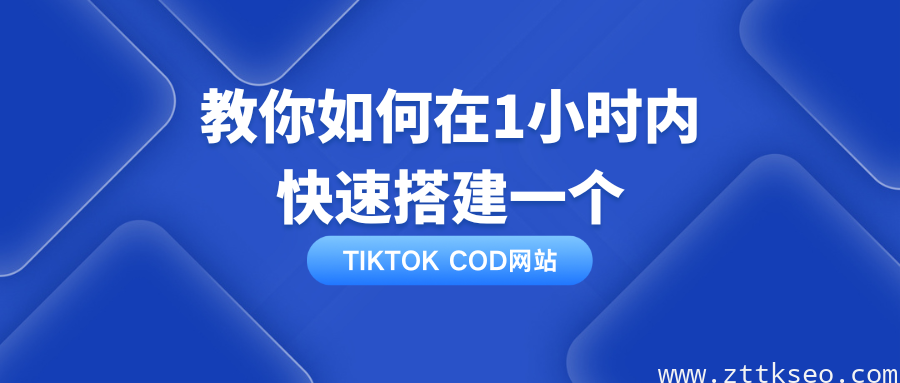 教你如何在1小时内快速搭建一个TikTok COD网站